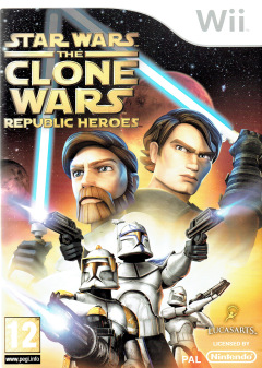 Star Wars: The Clone Wars: Republic Heroes for the Nintendo Wii Front Cover Box Scan