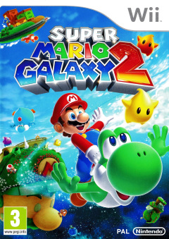 Super Mario Galaxy 2 for the Nintendo Wii Front Cover Box Scan