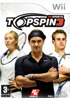Top Spin 3 for the Nintendo Wii Front Cover Box Scan