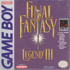 Final Fantasy Legend III for the Nintendo Game Boy Front Cover Box Scan