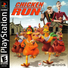 Chicken Run for the Sony PlayStation Front Cover Box Scan
