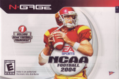 NCAA Football 2004 for the Nokia N-Gage Front Cover Box Scan